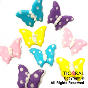 ADORNO MARIPOSA PASTEL AZUCAR x 8